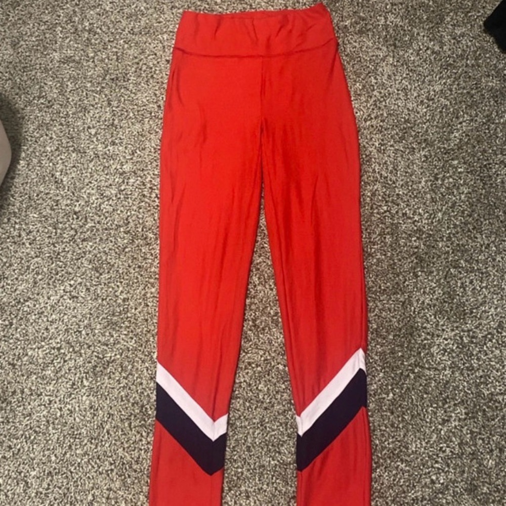 Red, white, & blue Women's leggings. With Chevron Detail.